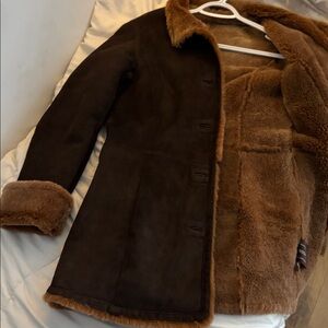 Danier Brown Shearling Coat